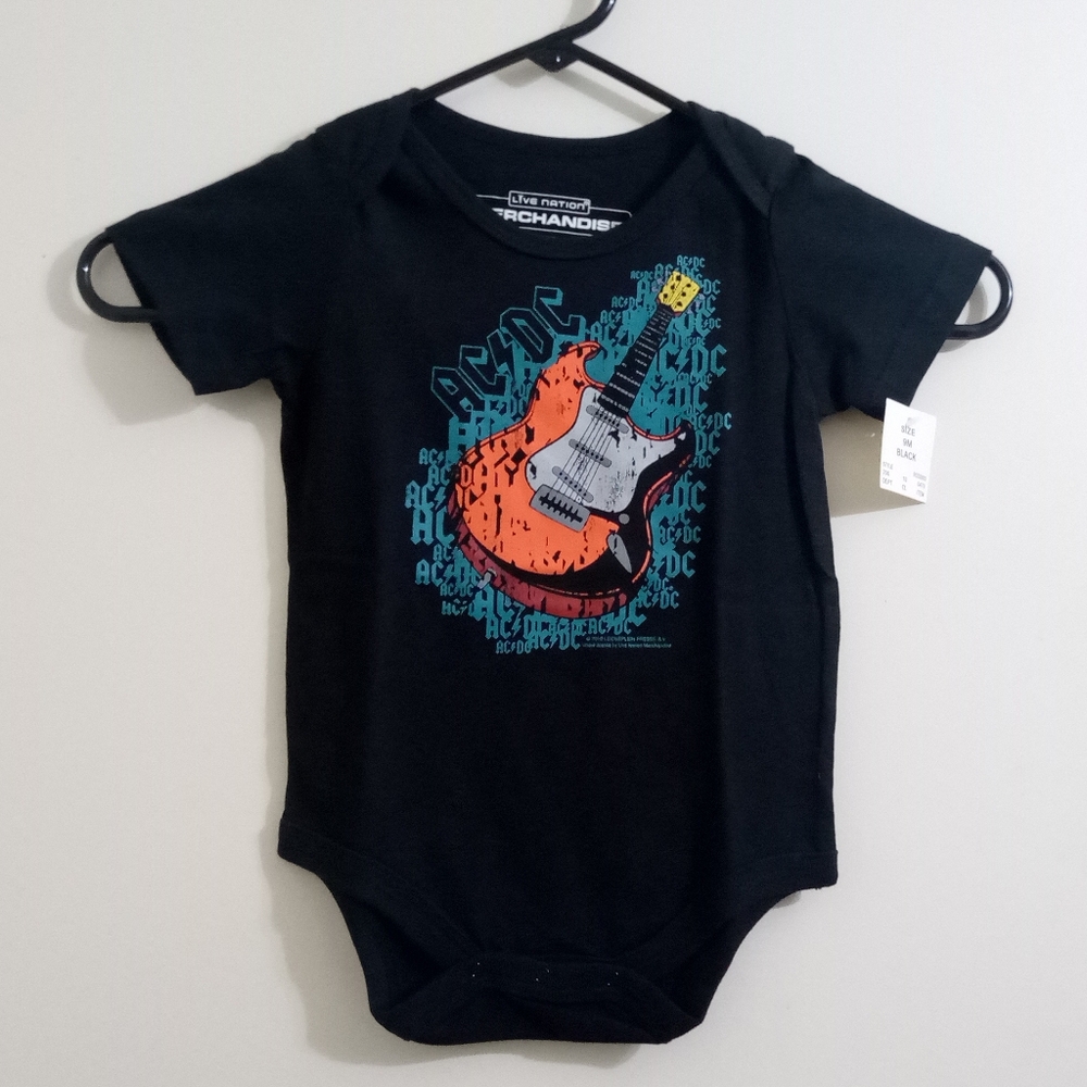 NWT AC/DC Guitar Onesie